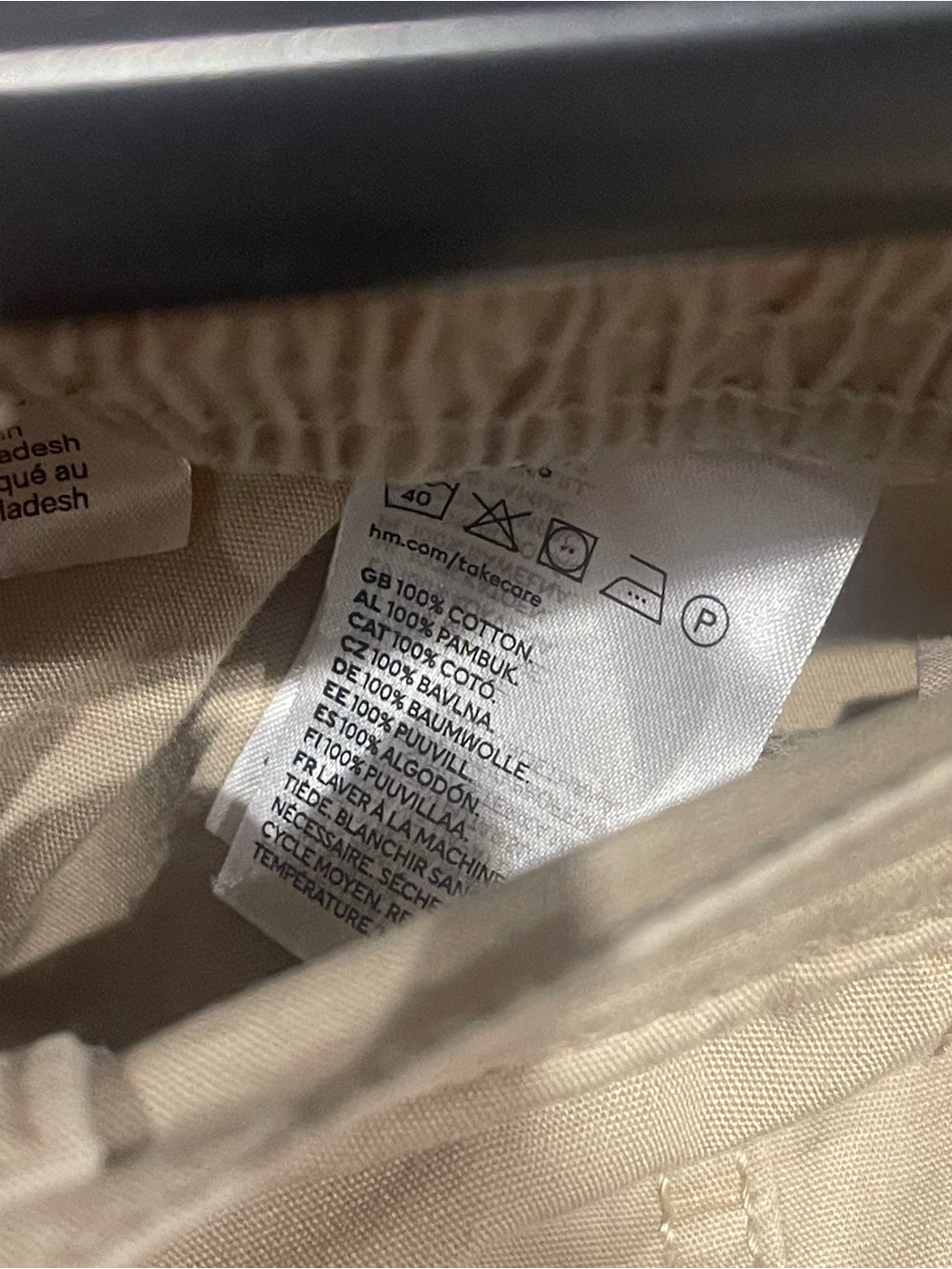 H&M Khaki Cargo Pants with Utility Pockets - Picture 5 of 5